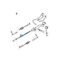 OEM 2006 Infiniti M45 Power Steering Rack Assembly Diagram - 49271-EH100