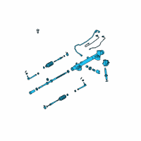 OEM 2010 Infiniti M35 Power Steering Gear & Linkage Assembly Diagram - 49001-EH100