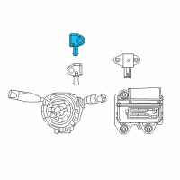 OEM 2016 Jeep Cherokee Sensor-Acceleration Diagram - 56038975AA