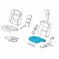 OEM Acura Pad, Left Front Seat Cushion Diagram - 81537-TX4-A31