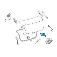 OEM Nissan Sentra Cylinder Set-Trunk Lid Lock Diagram - H4660-ET00A