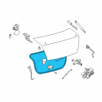 OEM 2011 Nissan Sentra WEATHERSTRIP-Trunk Lid Diagram - 84830-ET00A