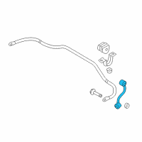 OEM 2012 Nissan Juke Link Complete-STABILIZER Rear, LH Diagram - 55619-1KD0A