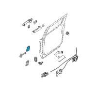 OEM 2004 Infiniti QX56 Hinge Assy-Rear Door Diagram - 82401-7S000