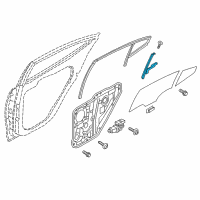 OEM 2017 Hyundai Elantra Channel Assembly-Rear Door Division Diagram - 83510-F2000