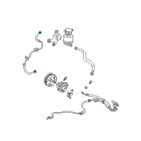 OEM Toyota Echo Return Hose Clip Diagram - 90080-46355