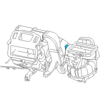 OEM 2009 Chrysler PT Cruiser Ac Door Actuator Recirculation Diagram - 5179488AA