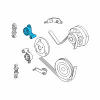 OEM 1995 BMW 850Ci Adjusting Pulley Diagram - 11-28-1-704-718