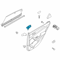 OEM 2019 Hyundai Sonata Front Door Handle Assembly, Interior Diagram - 82610-C1000-ZL5