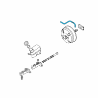 OEM 2008 Hyundai Tucson Hose Assembly-Brake Booster Vacuum Diagram - 59130-1F000