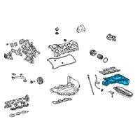 OEM 2022 Lexus RC350 Pan Sub-Assembly, Oil, N Diagram - 12101-31241