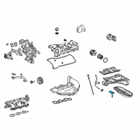 OEM 2020 Lexus IS350 Guide, Oil Level Gage Diagram - 11452-31040