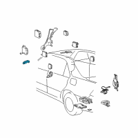 OEM 2006 Lexus LS430 Network Gateway Computer Diagram - 89100-50A30