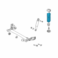 OEM 2012 Kia Soul Rear Springs Diagram - 553302K500