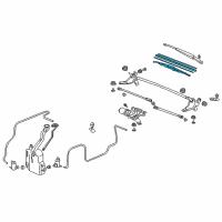 OEM 2011 Honda Element Blade, Windshield Wiper (500MM) Diagram - 76620-SCV-A01