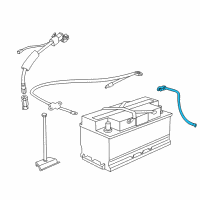 OEM BMW 750iL Negative Battery Cable Diagram - 12-42-1-436-907