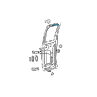 OEM Ford E-150 Club Wagon Weatherstrip Diagram - F5UZ-1525325-BA