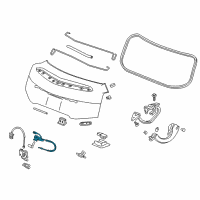 OEM 2016 Cadillac ELR Lock Cylinder Diagram - 23133269