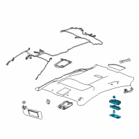 OEM Chevrolet SS Dome Lamp Assembly Diagram - 92272280