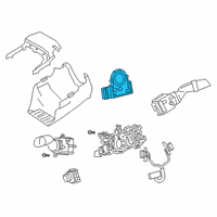 OEM 2019 Toyota Avalon Steering Sensor Assembly Diagram - 8924B-50050