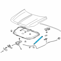 OEM 2020 Buick Regal Sportback Lift Cylinder Diagram - 39115290