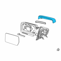 OEM 2010 Ford F-150 Mirror Cover Diagram - 9L3Z-17D743-AA