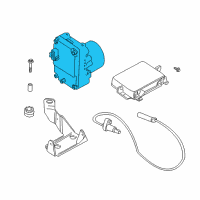 OEM 2001 BMW Z3 ABS Pump And Motor Assembly Diagram - 34551090911