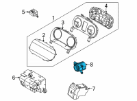 OEM 2021 Kia K5 Button Start Swtich Assembly Diagram - 93500L2000