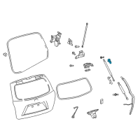 OEM 2010 Toyota Highlander Lift Cylinder Upper Bracket Diagram - 68945-48040