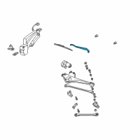 OEM 2002 Ford Taurus Wiper Arm Diagram - 3F1Z-17527-AA