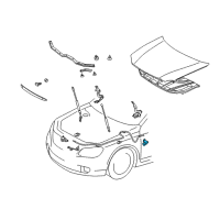 OEM 2008 Toyota Avalon Cable Handle Diagram - 53611-AA010-B4