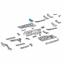 OEM 2021 Lexus IS350 Bracket, Engine Under Cover Diagram - 51449-30111