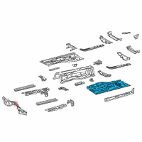 OEM Lexus IS350 Pan, Front Floor, LH Diagram - 58112-53051