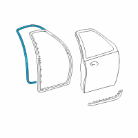 OEM Lincoln Weatherstrip Diagram - 6L1Z-7820708-A