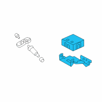OEM 2013 Hyundai Veloster Tpms Tire Pressure Monitor Control Module Diagram - 95800-2V110