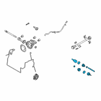 OEM 2010 Lincoln Navigator Axle Assembly Diagram - AL1Z-3A428-B