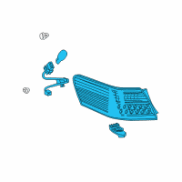 OEM 2010 Toyota Camry Tail Lamp Assembly Diagram - 81550-06350