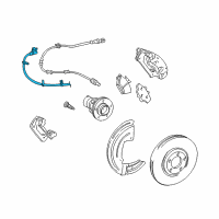 OEM 2003 Lincoln LS Brake Hose Diagram - 6W4Z-2078-AA