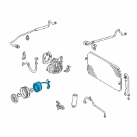 OEM 1999 Toyota Camry Clutch Coil Diagram - 88411-33050