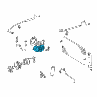 OEM Toyota Solara Compressor Diagram - 88320-33100-84