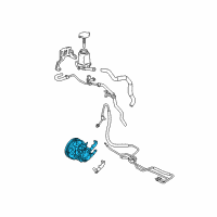 OEM 2005 Toyota Matrix Power Steering Pump Diagram - 44310-01030