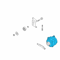 OEM 2003 Infiniti QX4 Alternator Assembly Diagram - 23100-AM61A