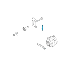 OEM 2003 Nissan 350Z Bolt-Adjust, Idler Pulley Diagram - 11948-AL50A