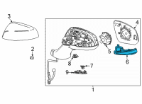 OEM 2021 Toyota Sienna Signal Lamp Diagram - 81730-58010