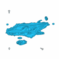 OEM 2022 Toyota Camry Composite Headlamp Diagram - 81110-06F41