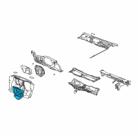 OEM Pontiac Torrent Insulator Asm-Dash & Cowl Panel Diagram - 25882975