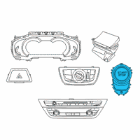 OEM 2020 BMW 540i Starter/Stop Switch Diagram - 61-31-6-835-087