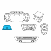 OEM 2016 BMW 750i Switch, Hazard Warning System Diagram - 61-31-6-993-047