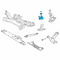 OEM Lexus NX300 Front Lower Ball Joint Assembly, Left Diagram - 43330-09720