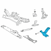 OEM 2015 Lexus NX200t Suspension Lower Control Arm Sub-Assembly Diagram - 48069-0R030